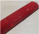 Red Color Rhinestones Mesh with 24*40cm