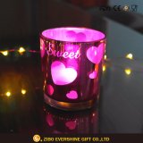 Hot Sale Double Wall Flat Glass Candle Holder
