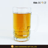 550ml Beer Glass Mug with Handle with Embossed Bottom