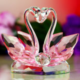 Christmas Gift & Valentines Gift Pink Crystal Swan
