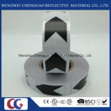 Black and White Arrow PVC Reflective Tape with Crystal Lattice