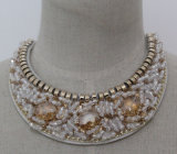 Ladies Fashion Jewelry Crystal Chunky Choker Necklace (JE0125-1)