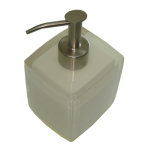 White Crystal Resin Liquid Soap Dispenser
