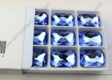 Pujiang China Wholesale Octagon Fancy Stones Rhinestones Low Lead 13*18mm Capri Blue Loose Beads for Jewelry Making