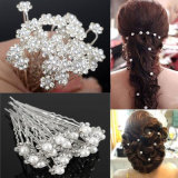 Fashion Crystal Pearl Wedding Hair Pins Flower Bridal Pins Hair