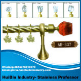 Red Crystal Iron Materials Curtain Pole Hardware Curtain Rod