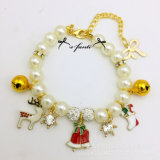 Pet Pearl jewelry Necklace Dog Rhinestones Bell Crystal Pet Collars