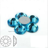 High Quality Lead Free Round Flat Back Acrylic Rhinestone for DIY Accessories (FB-ss12 aquamarine)