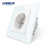 Livolo EU Standard Crystal Glass Panel 16A Wall Socket Vl-C7c1EU-11/12