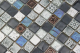 Modern Designed 23*23*8mm Glass Mosaic with Ce Certificate
