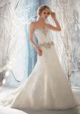 Crystal Beaded Embroidery A-Line Bridal Wedding Dresses (WMA3047)