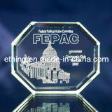 3D Laser Glass Crystal Promotional Gifts for Paperweight