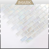Crystal White Glossy Iridescent Glass Mosaic for Wall Tile
