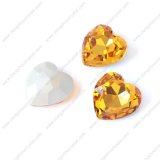 Crystal Glass Heart Shape Beads for Costume Jewelry Pendant