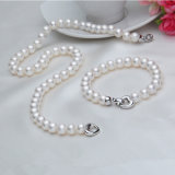 Real Freshwater Pearl Necklace and Bracelet Sets