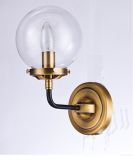 Metal Wall Lamp with Glass Shade Whw-254