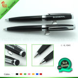 Metal Black Ball Pen with Logo for Business Gift