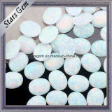 High Polishing Oval Flat Back Wuzhou Synthetic Opal Cabochon
