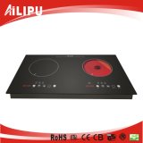 CB CE Approved Two Burners Built-in Induction mix Infrared Hob Sm-Dic12