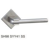 Stainless Steel Hollow Tube Lever Door Handle (SH98SYY41 SS)