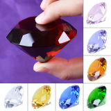 60mm Multi Color Crystal Glass Diamond for Paperweight Decoration, 8PCS/Set