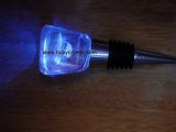 Blue Crystal Wine Stopper with LED Light for Wedding Decoration