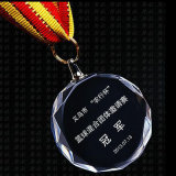 Customized Crystal Glass Medal Medallion for Sport Prize Items