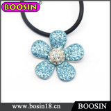 Blue Crystal Flower Necklace/Flower Pendant Necklace #17344