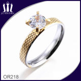 Big Crystal Wedding Ring for Girl
