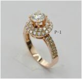 Popular Sterling Silver Ring with Round CZ