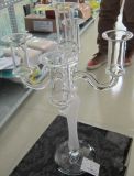 Frosting Glass Candle Holder with Five Posts
