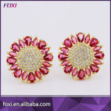 Fashion Accessories Brass CZ Jewelry Earrings for Women