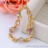 Xuping Fashion 18k Gold Color with Transparent Beads Bracelet (73626)