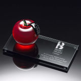 Glass Apple Desktop Award (#30311)
