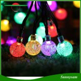 50PCS Bubble Ball Solar Powered LED Christmas String Light colorful Waterproof Lamp for Holiday Festival Party Wedding Garden Decoration