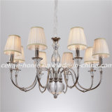 Atique Iron Chandelier Lamp with Fabric Shade (SL2068-8)