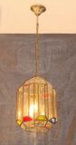 Copper Pendant Lamp with Glass Decorative 18990 Pendant Lighting