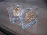 Acrylic Paper Weight with Coin Embedment