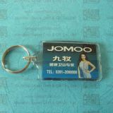 Low Cost Advertising Photo Plastic Keychain (KYC23088)