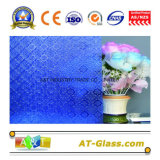 4mm, 5mm Flora Dark Blue Patterned Glass