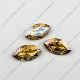China Horse Eye Machine Cut Faceted Loose Crystal Glass Stone