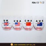 High Quality Wine Glass with Decal