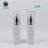 White Cosmetic Glass 30ml Bottle with Pump Spray 30ml