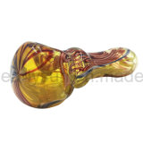 Tobacco Glass Spoon Pipes Colorful Glass Hand Pipes (ES-HP-452)