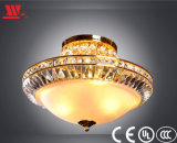 Crystal Ceiling Lamp with Frosted Glass Cover