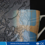 Map Patterned Glass for Decoration Glass