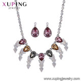 Set-42 Xuping Silver Color White Gold Women African Fashion Jewelry Sets Crystals From Swarovski