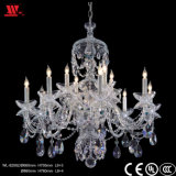 Traditional Crystal Chandelier with Glass Chains Wl-82082