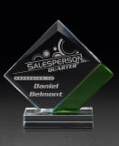 Plaque Design Crystal Glass Trophy Award for Promotional Gifts