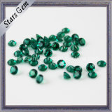 Round Shape Fancy Cut Natural Emerald Stone